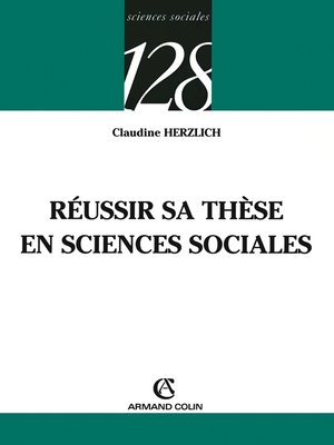 cover image of Réussir sa thèse en sciences sociales